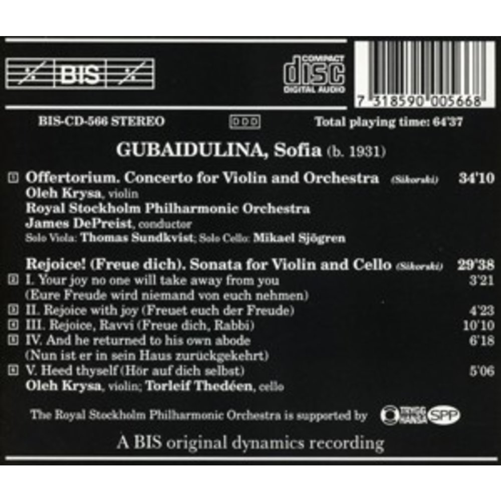 BIS Gubaidulina - Offert.