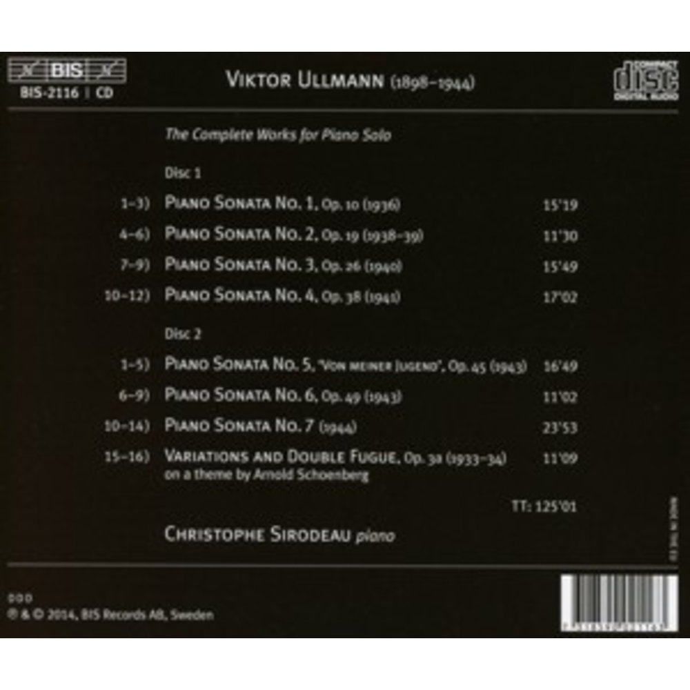 BIS The Complete Piano Music