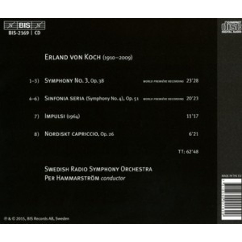 BIS Symphony No. 3 / Sinfonia Seria