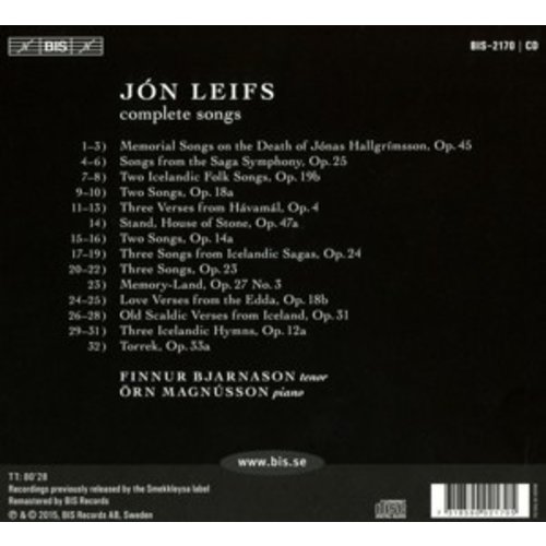 BIS Jon Leifs - Complete Songs