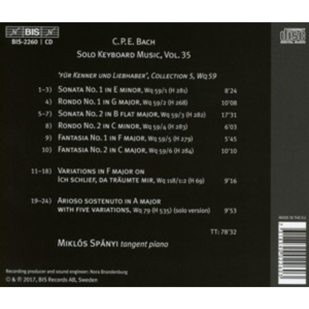 BIS Solo Keyboard Music,Vol.35