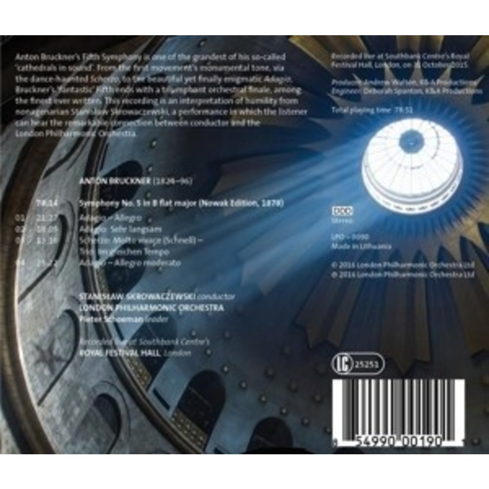 LONDON PHILHARMONIC ORCHESTRA Bruckner Symphony No. 5