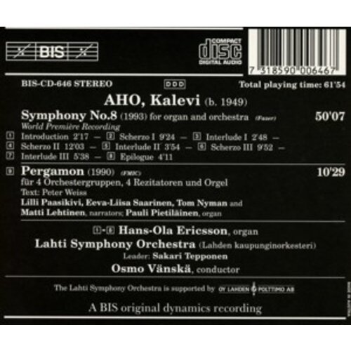 BIS Aho - Symph. 8