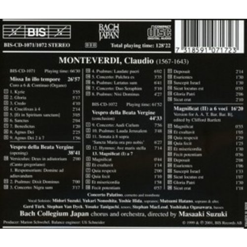 BIS Monteverdi - Vesper