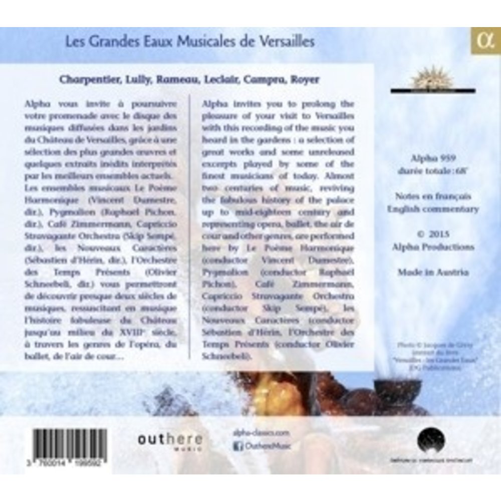 ALPHA Les Grandes Eaux Musicales De Versailles