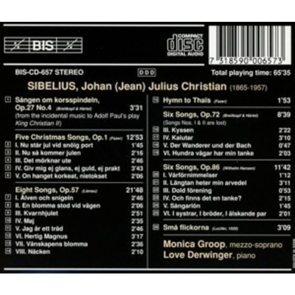 BIS Sibelius - (35) Songs Ii