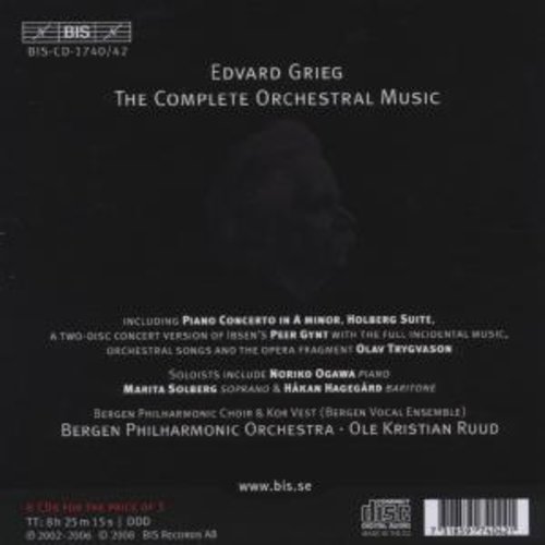 BIS Grieg - Orchestra 8/3