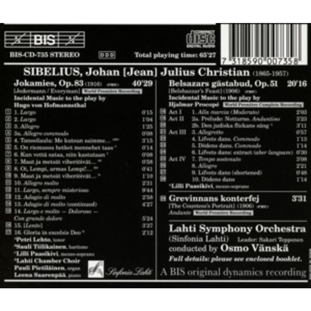 BIS Sibelius - (36) Jedermann