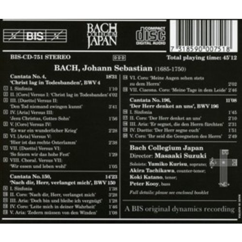 BIS Bach - Cantatas 1
