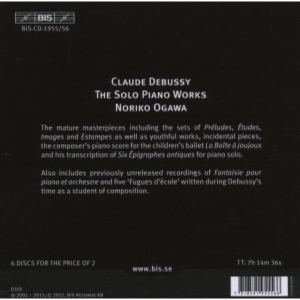 BIS Debussy: The Solo Piano Works