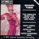 BIS Tubin - The Complete Music For Violin, Viola And P