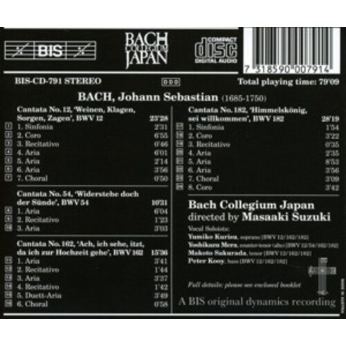 BIS Bach - Cantatas 3