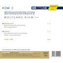 Rihm: Uber Die Linie Ii Rihm: Uber Die Linie Ii