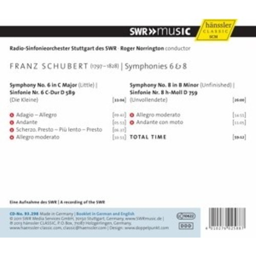 Schubert: Symphonies 6+8