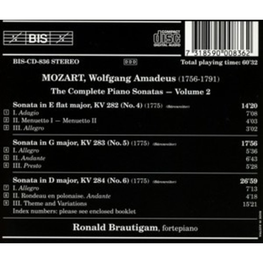 BIS Mozart - Piano Ii