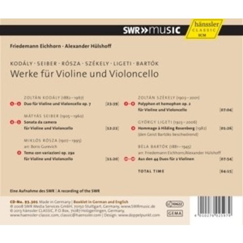 Werke Fur Violine Und Violoncello