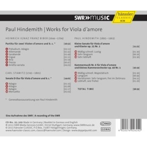Hindemith: Works For Viola