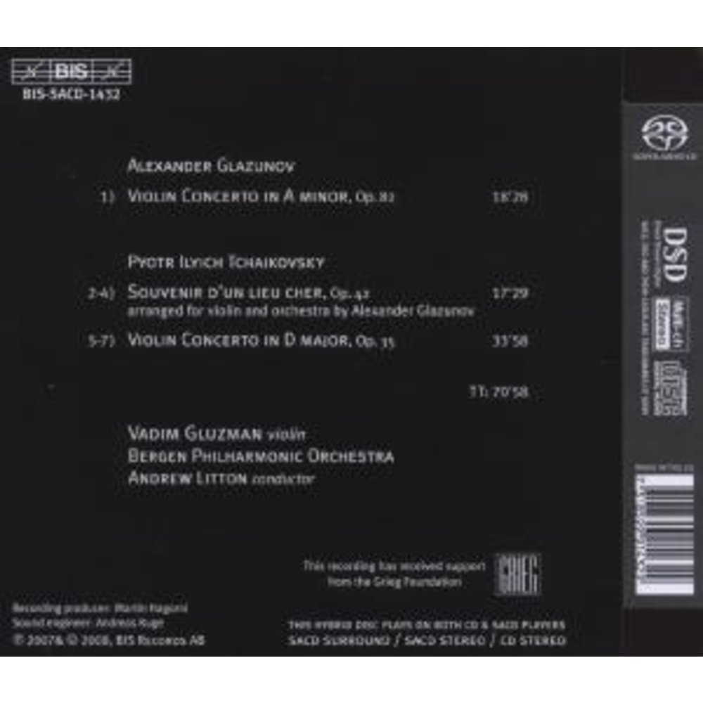 BIS Tchaikovsky/Glazunov