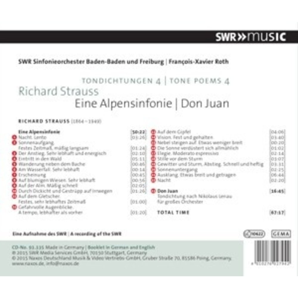 Eine Alpensinfonie / Don Juan