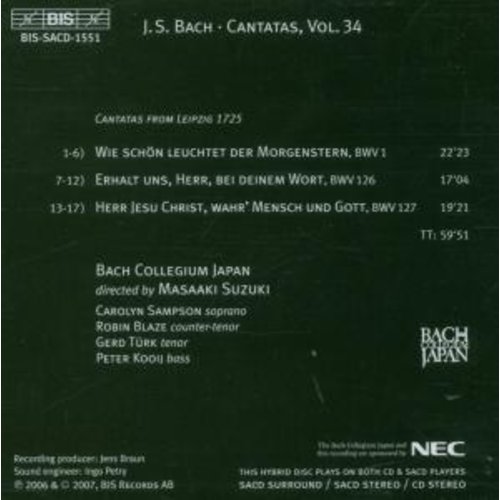 BIS Bach - Cantatas 34