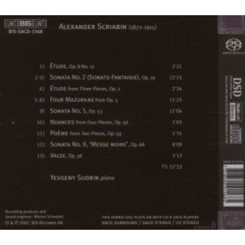 BIS Scriabin - Sudbin