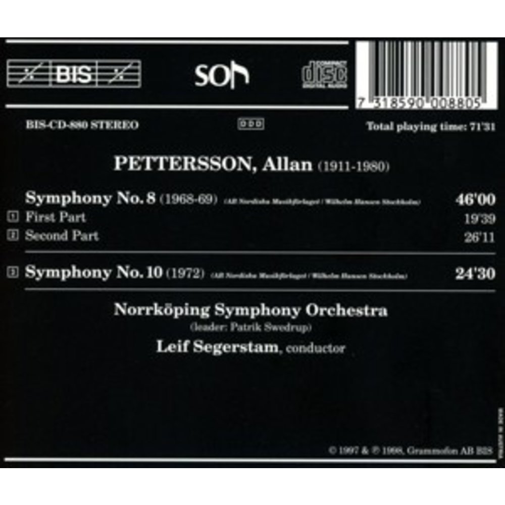 BIS Pettersson - Symph. 8