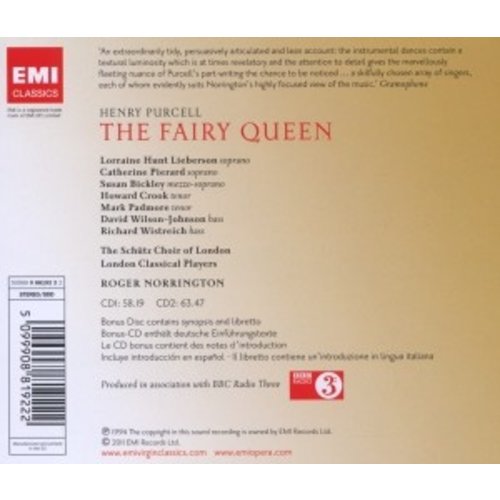 Erato/Warner Classics Purcell: The Fairy Queen