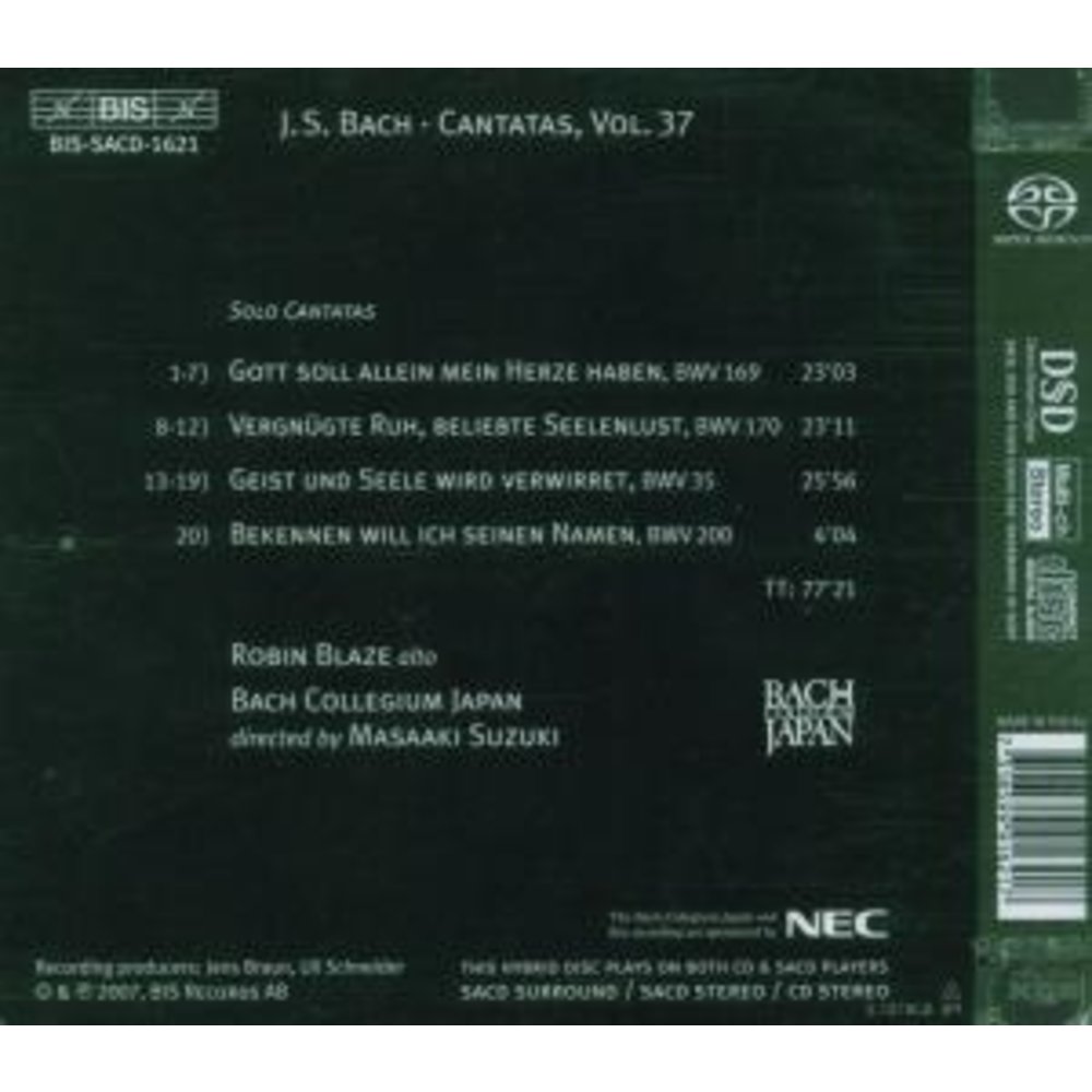 BIS Bach - Cantatas 37