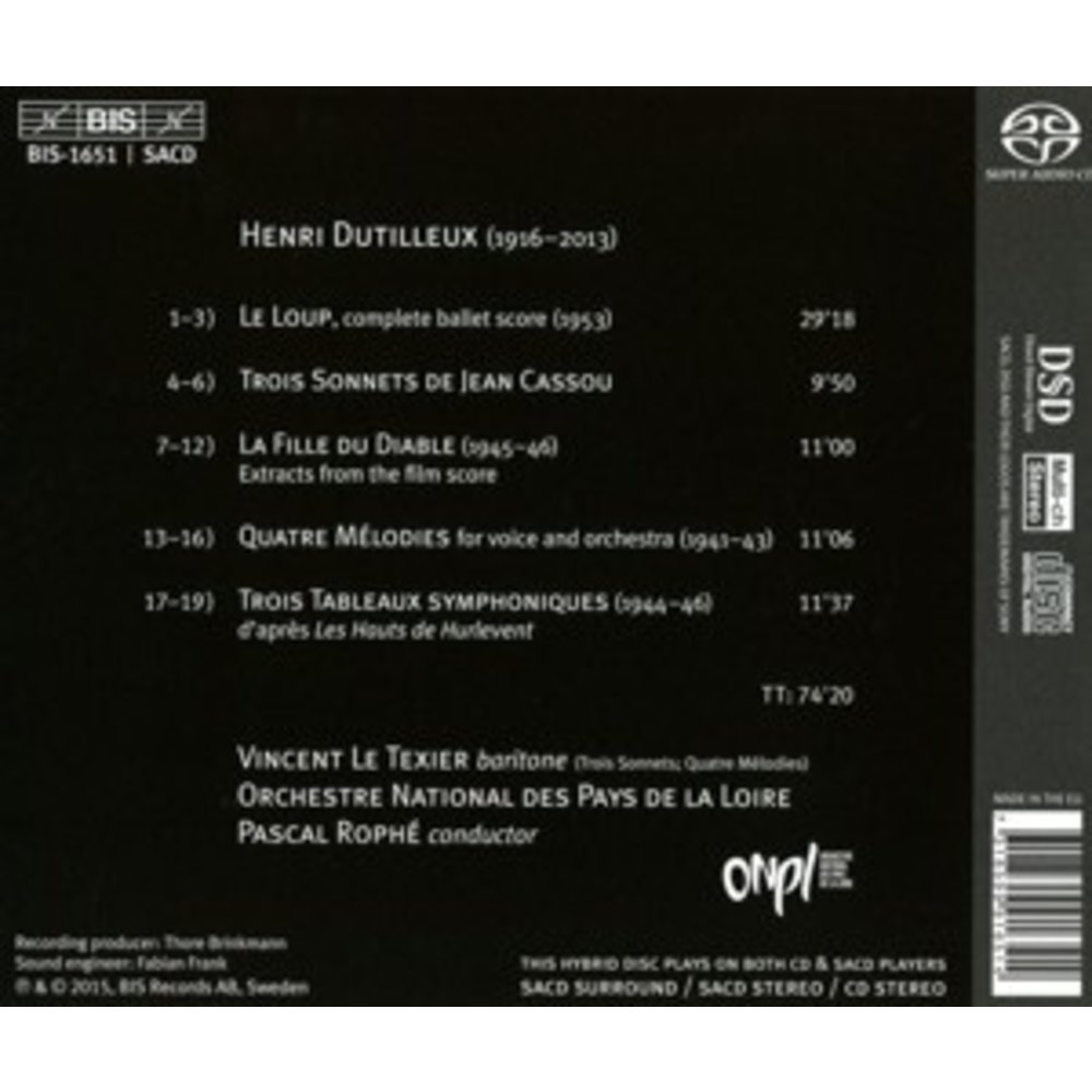 BIS Le Loup - Complete Ballet Score