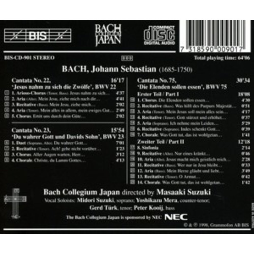 BIS Bach - Cantatas 8