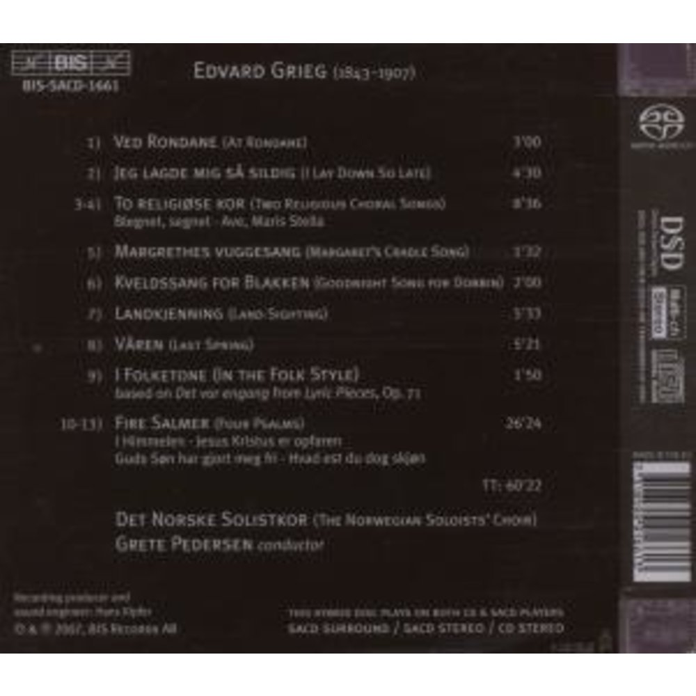 BIS Grieg - Choral Music