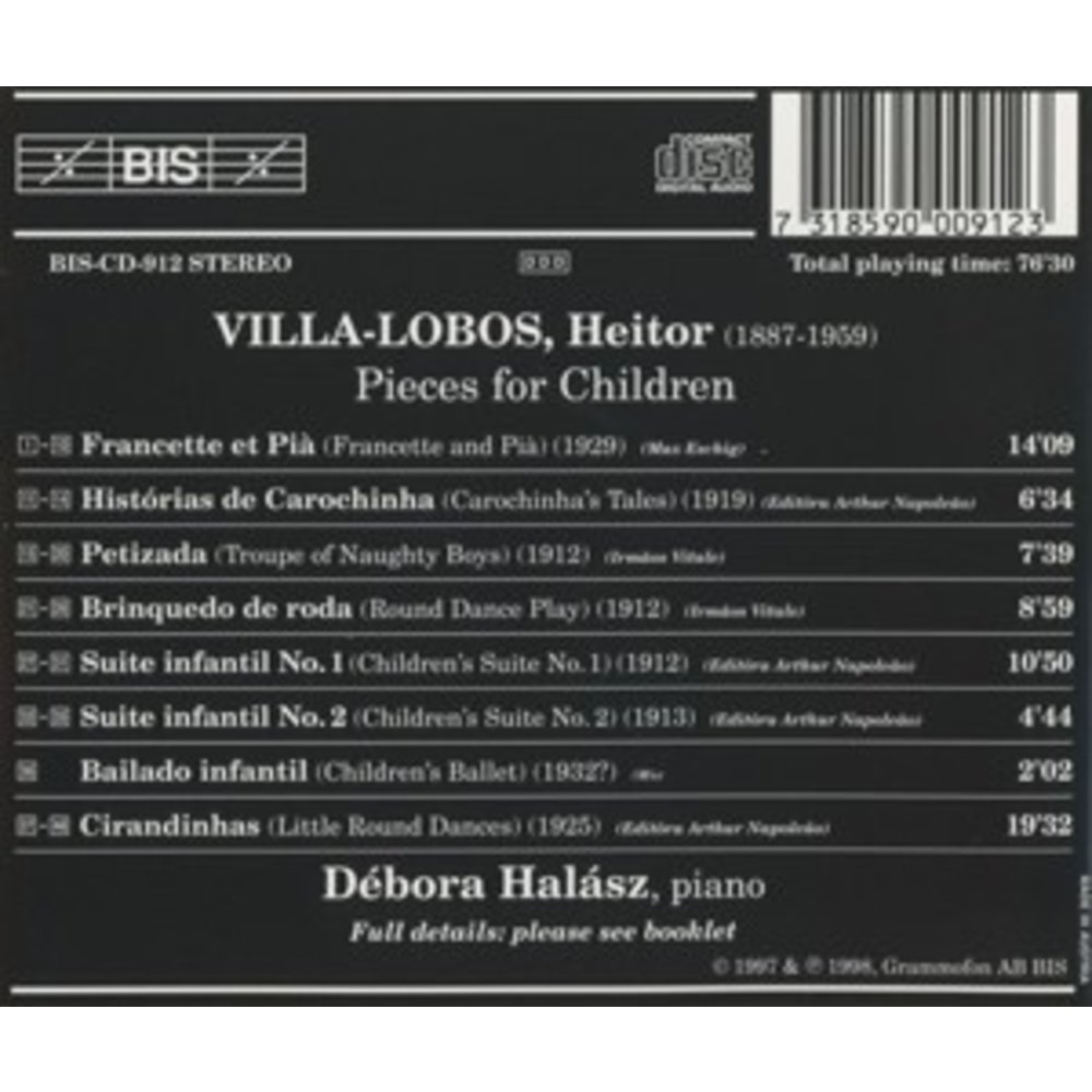 BIS Villa-Lobos - Piano Iii