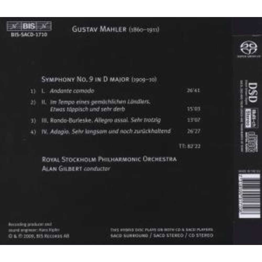 BIS Mahler - Symph. No. 9