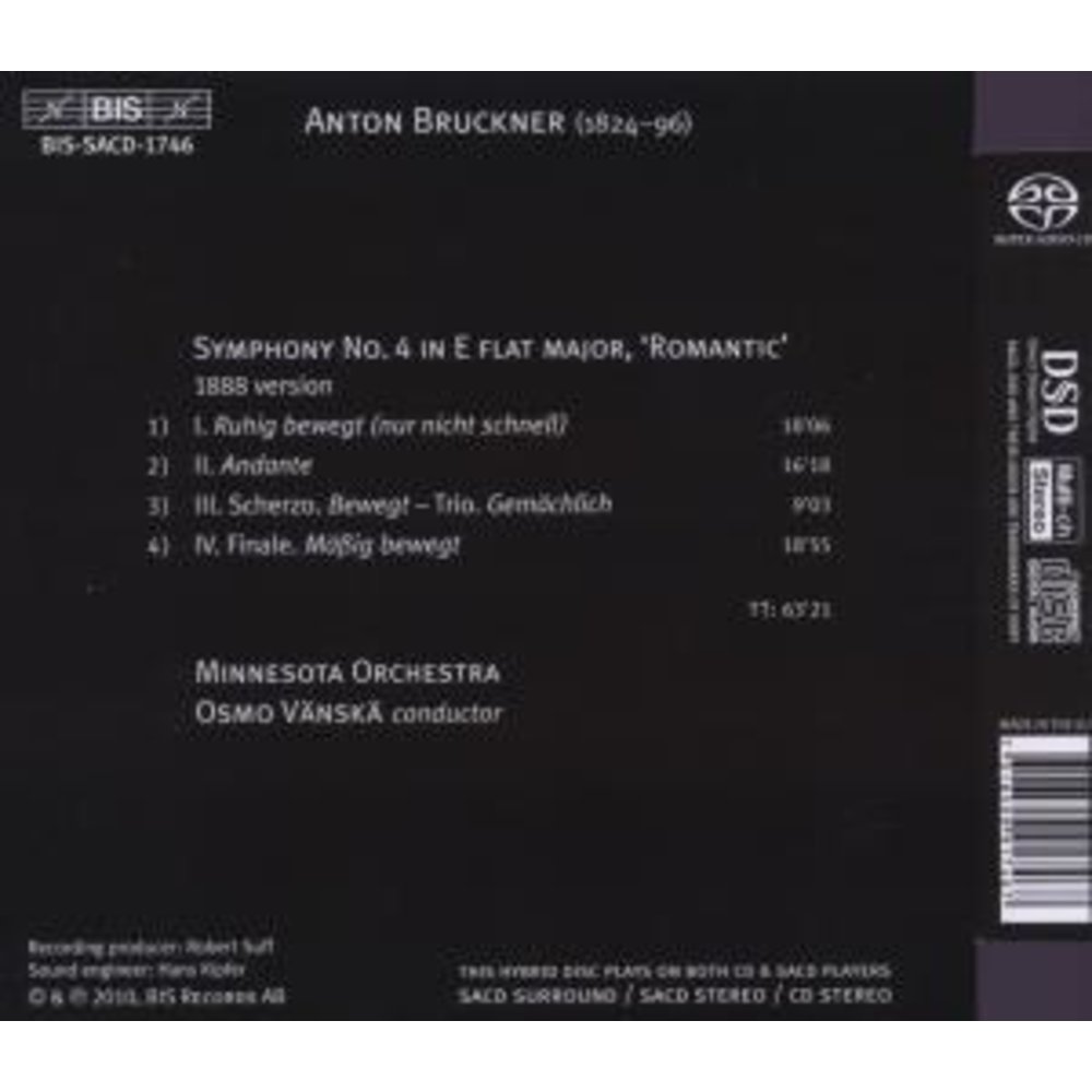 BIS Bruckner - Symph. No.4