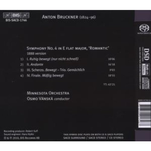 BIS Bruckner - Symph. No.4