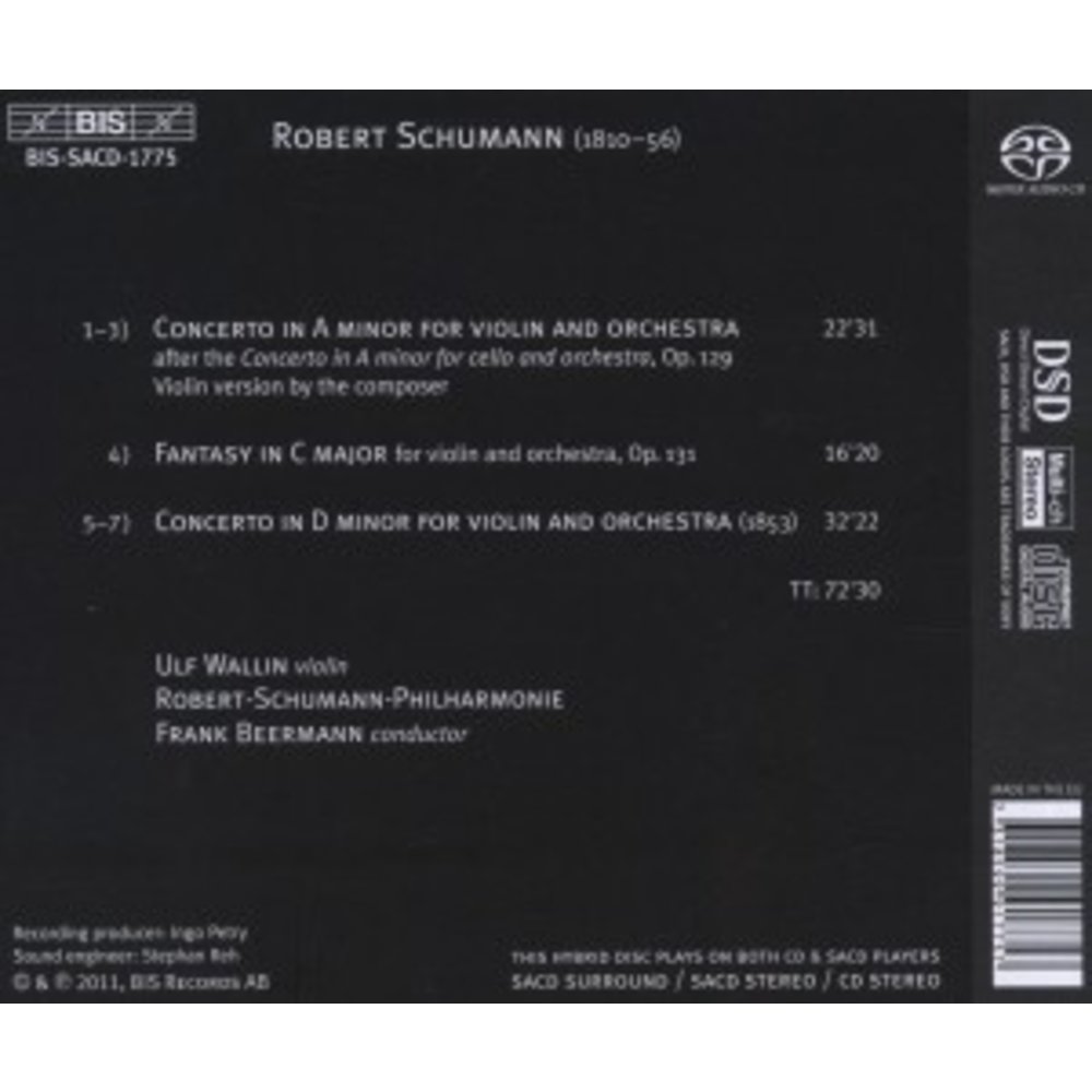 BIS Complete Works For Violin And Orchestra