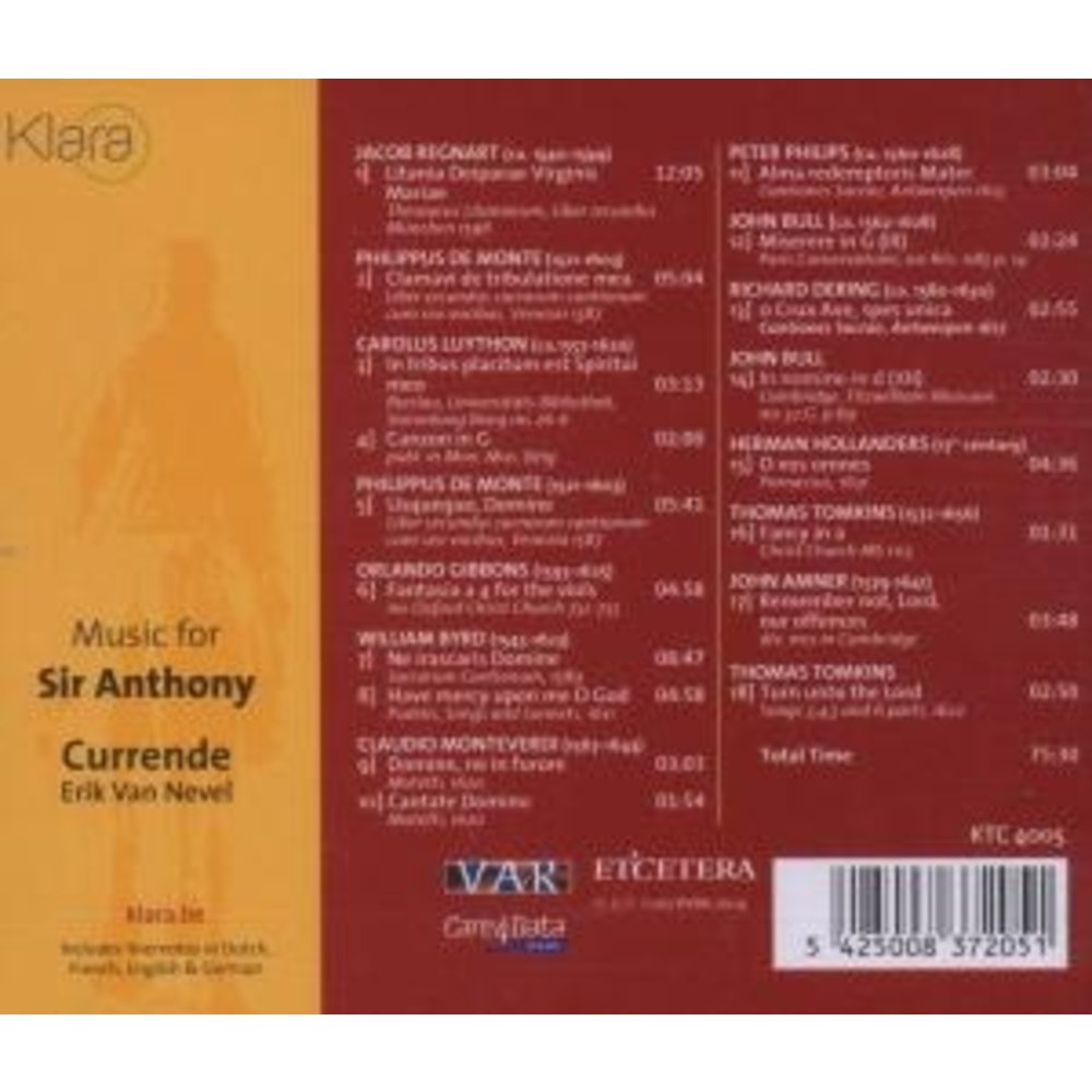 Etcetera Music For Sir Anthony