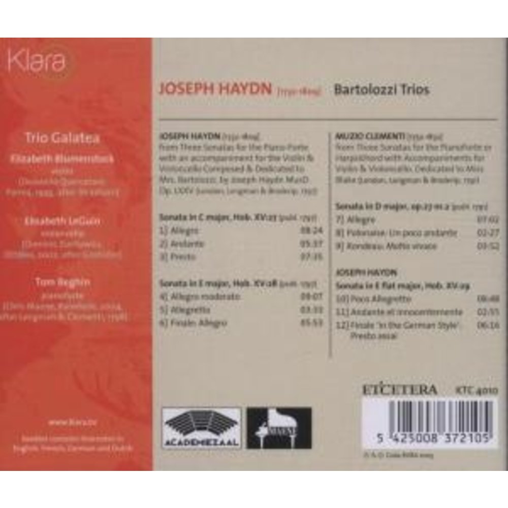 Etcetera Bartolozzi Trios