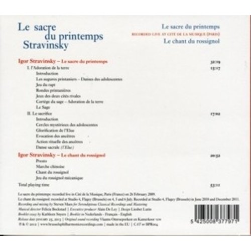 Le Sacre Du Printemps / Le Chant Du Rossignol - St