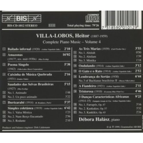 BIS Villa-Lobos - Piano Iv