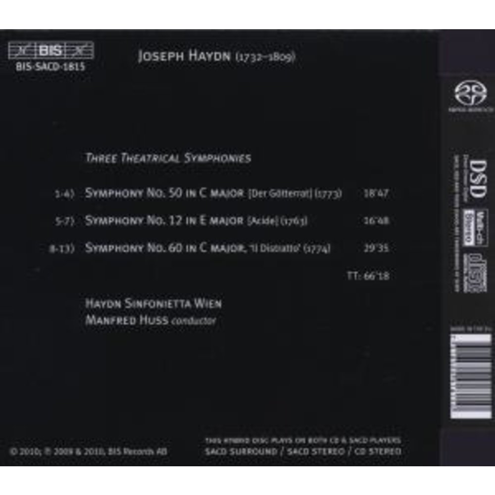 BIS Haydn - Theatrical Symph.