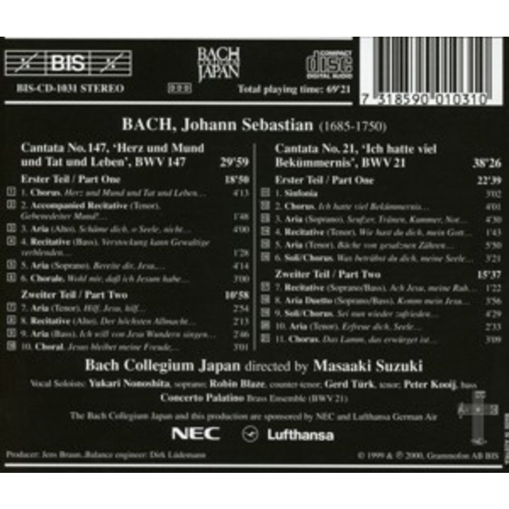 BIS Bach - Cantatas 12