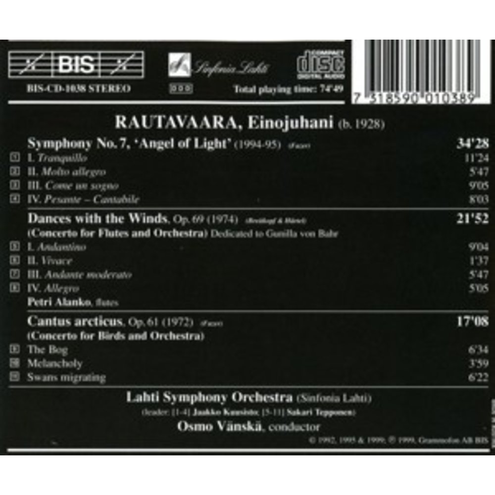 BIS Rautavaara - Sym.7