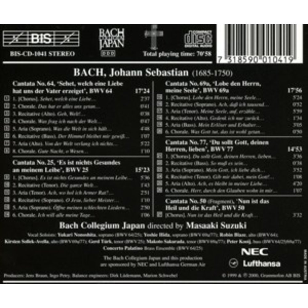 BIS Bach - Cantatas 13