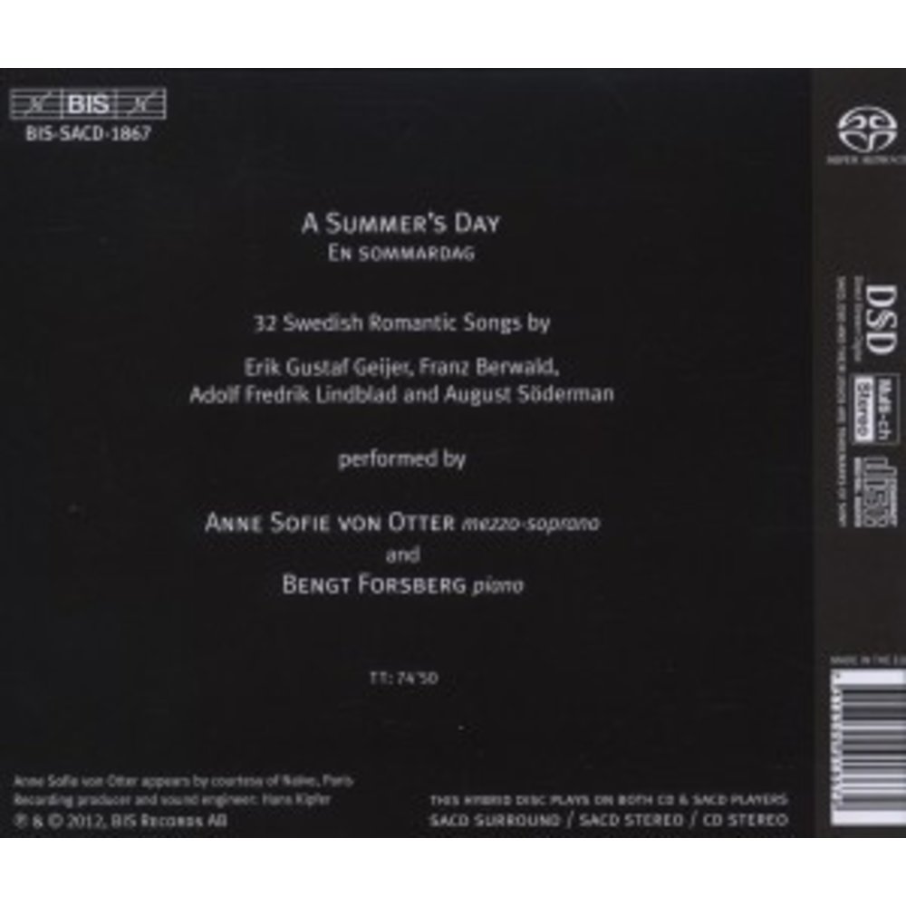 BIS A Summer's Day - Swedish Romantic Songs