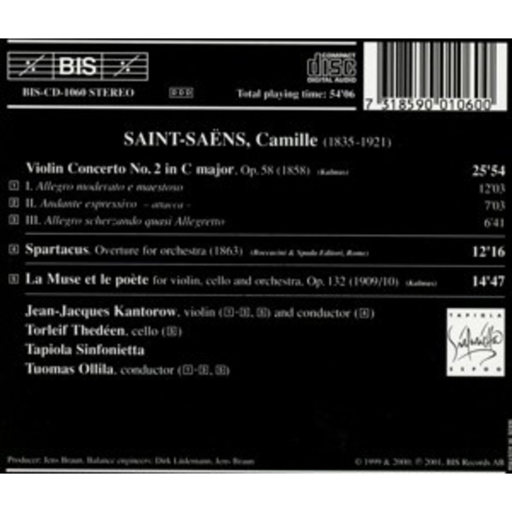 BIS Saint-Saens - Spartacus