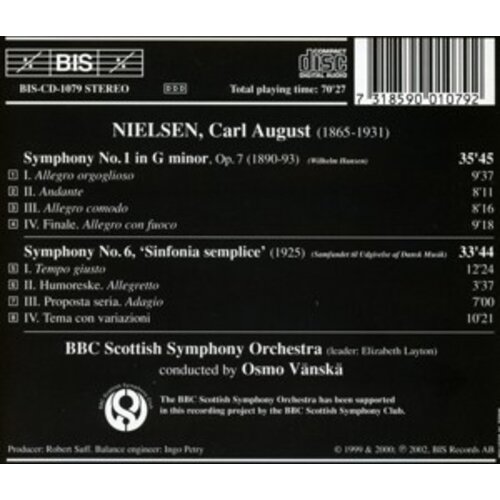 BIS Nielsen - Sym.1/6