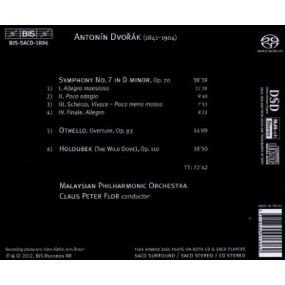 BIS Dvorak: Symphony No. 7