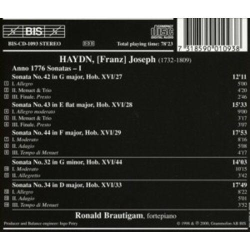 BIS Haydn - Piano Son. 4