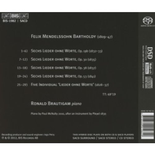 BIS Lieder Ohne Worte, Books 1-4